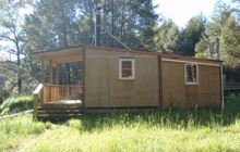 Jim's Flat Hut . Ahaura River and Lake Brunner catchments area