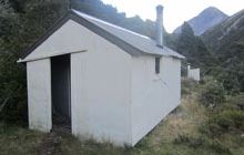 McCoy Hut . Rangitata and Rakaia Rivers area