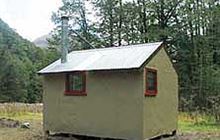 Mid Trent Hut . Ahaura River and Lake Brunner catchments area