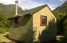 Rapid Creek Hut . Kokatahi River - Whitcombe River area