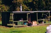 Te Waiti Hut . Opotiki area, Urutawa Conservation Area 