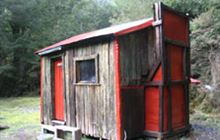 Slaty Creek Hut . Ahaura River and Lake Brunner catchments area