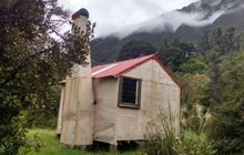 Top Crooked Hut . Ahaura River and Lake Brunner catchments area