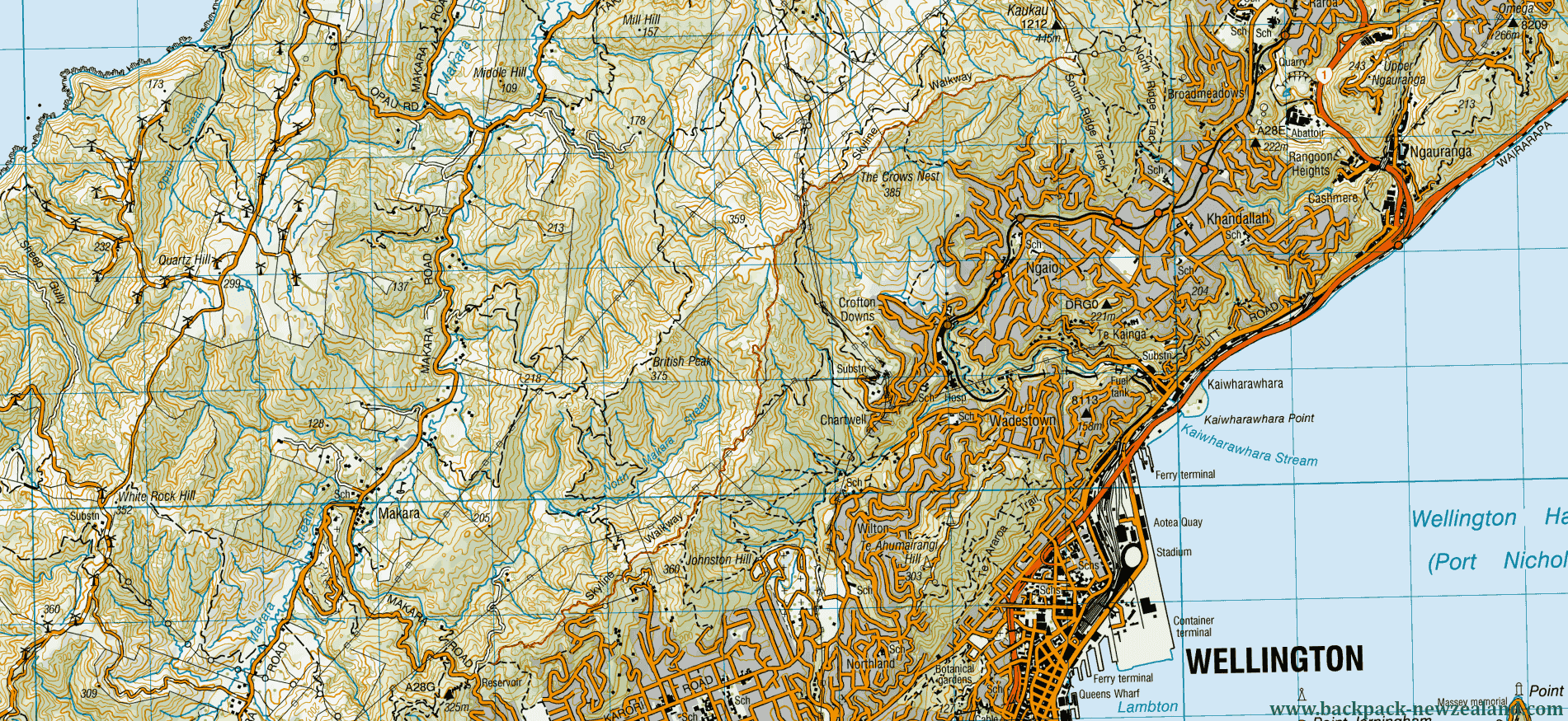 Skyline Walkway Map - New Zealand Tracks